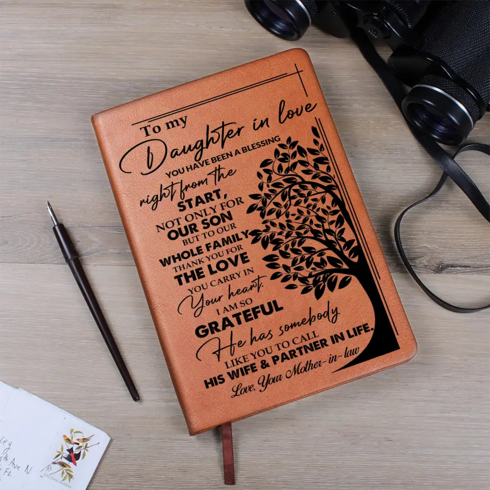 You Have Been A Blessing Right From The Start - Graphic Leather Journal