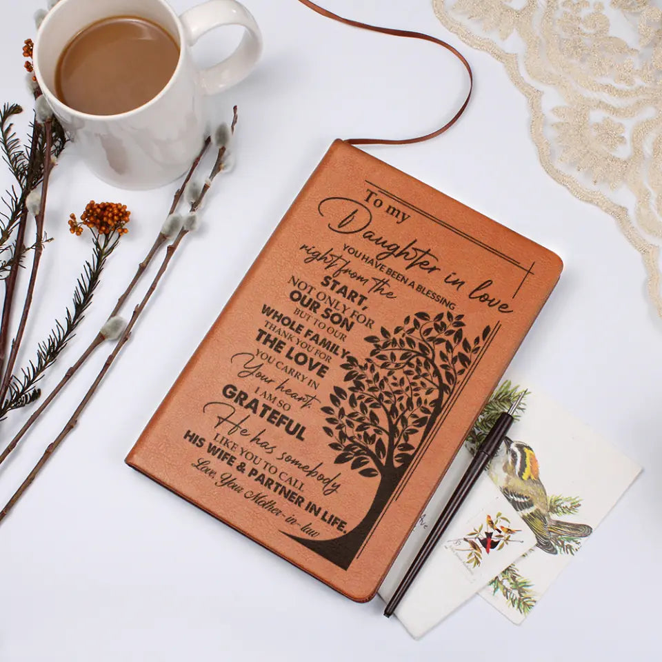 You Have Been A Blessing Right From The Start - Graphic Leather Journal