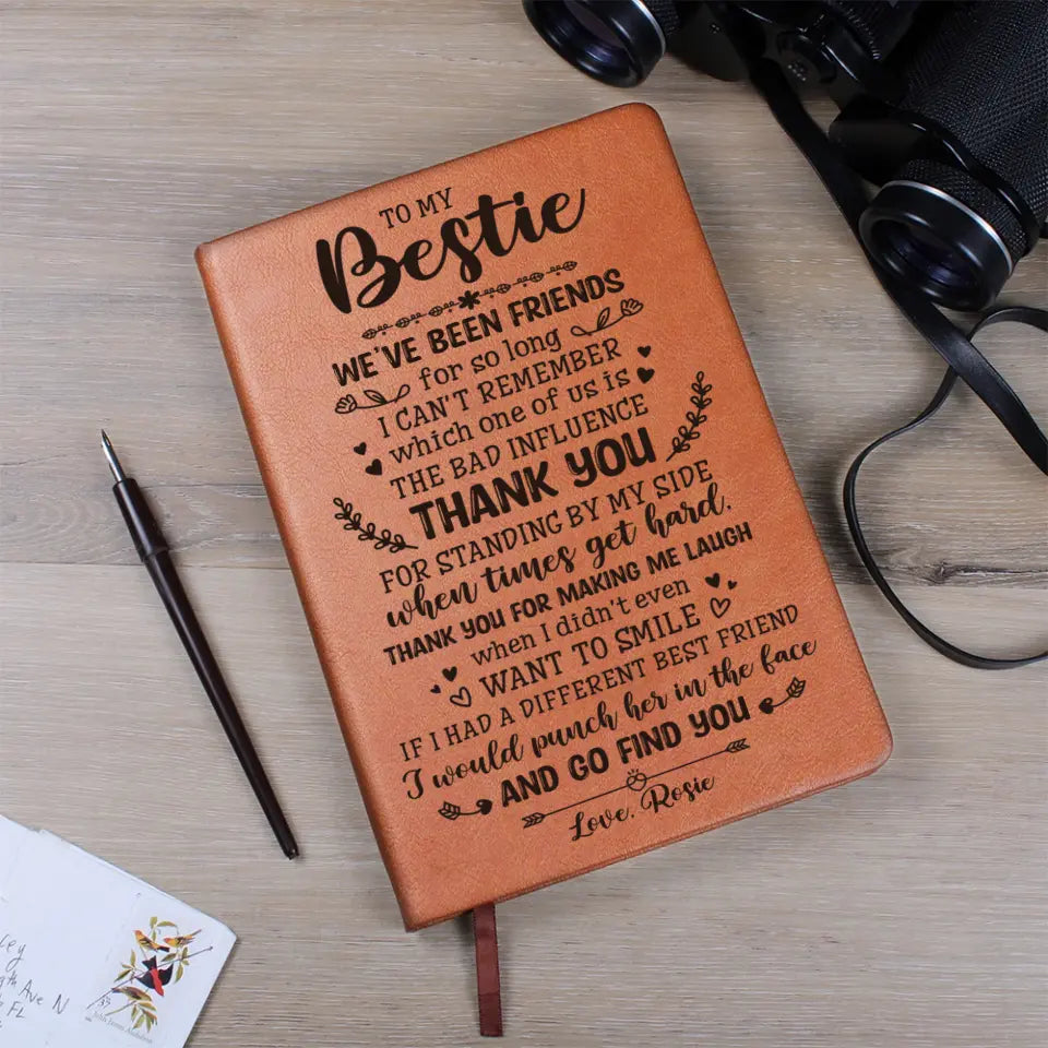 We're Been Friends For So Long - Graphic Leather Journal