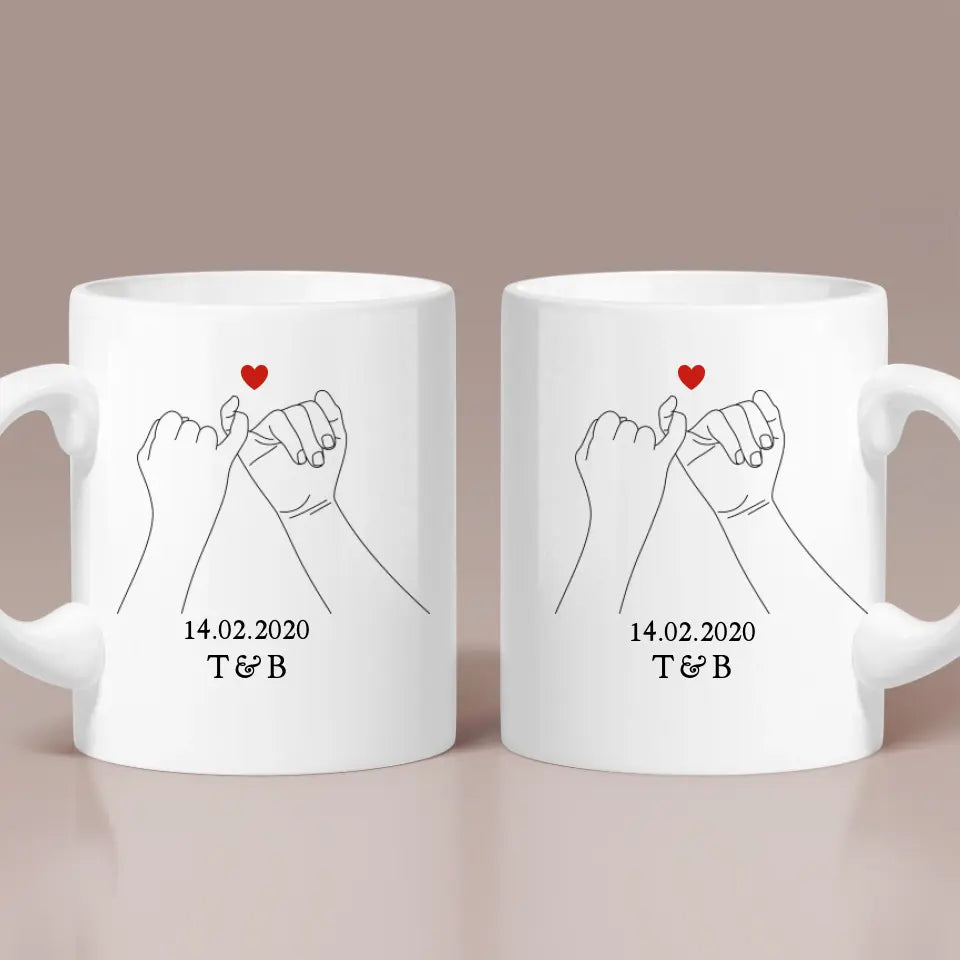 Personalized Valentine Gifts - Custom Gifts for Couple Mug 3 Styles - Personalized White Mug