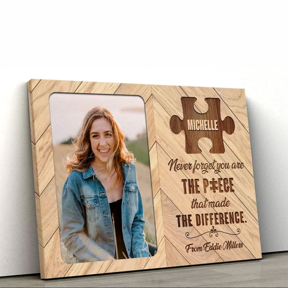 You Are The Piece - Personalized Canvas/Poster - Retirement Gift | 308IHPLNCA403