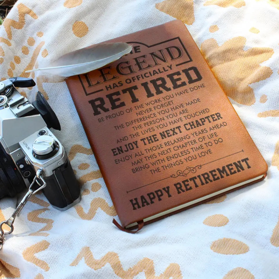 The Legend Has Officially Retired - Graphic Leather Journal