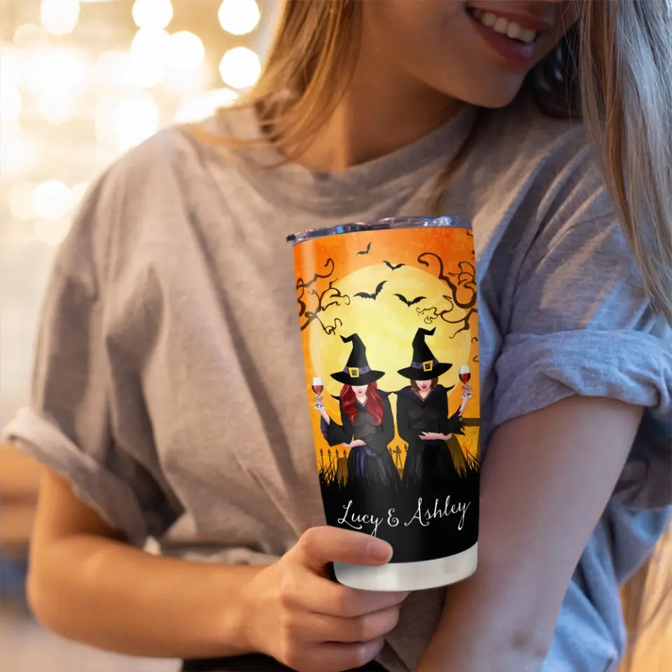 I Hope We're Friends Until We Die Witches Custom Tumbler Halloween Gift For Her