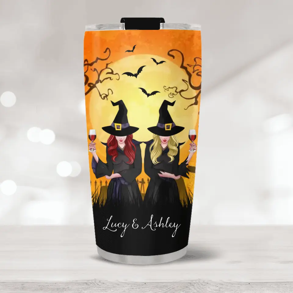 I Hope We're Friends Until We Die Witches Custom Tumbler Halloween Gift For Her