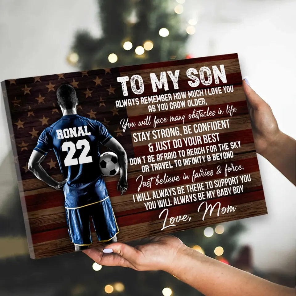 Just Believe In Fairies And Force - Personalized Canvas - Gift For Son Grandson Soccer Lovers | 309IHPNPCA075