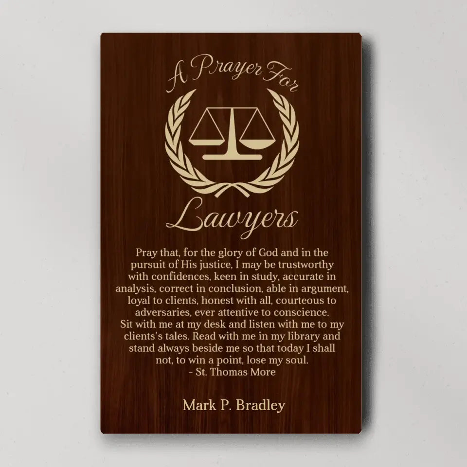 A Prayer For Lawyers - Canvas Wall Art Home Decor - Gift For Judge Lawyers | 309IHPBNCA330