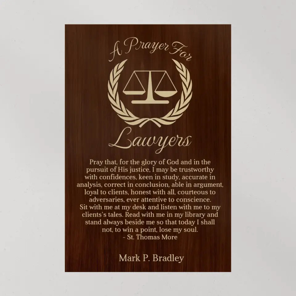 A Prayer For Lawyers - Canvas Wall Art Home Decor - Gift For Judge Lawyers | 309IHPBNCA330