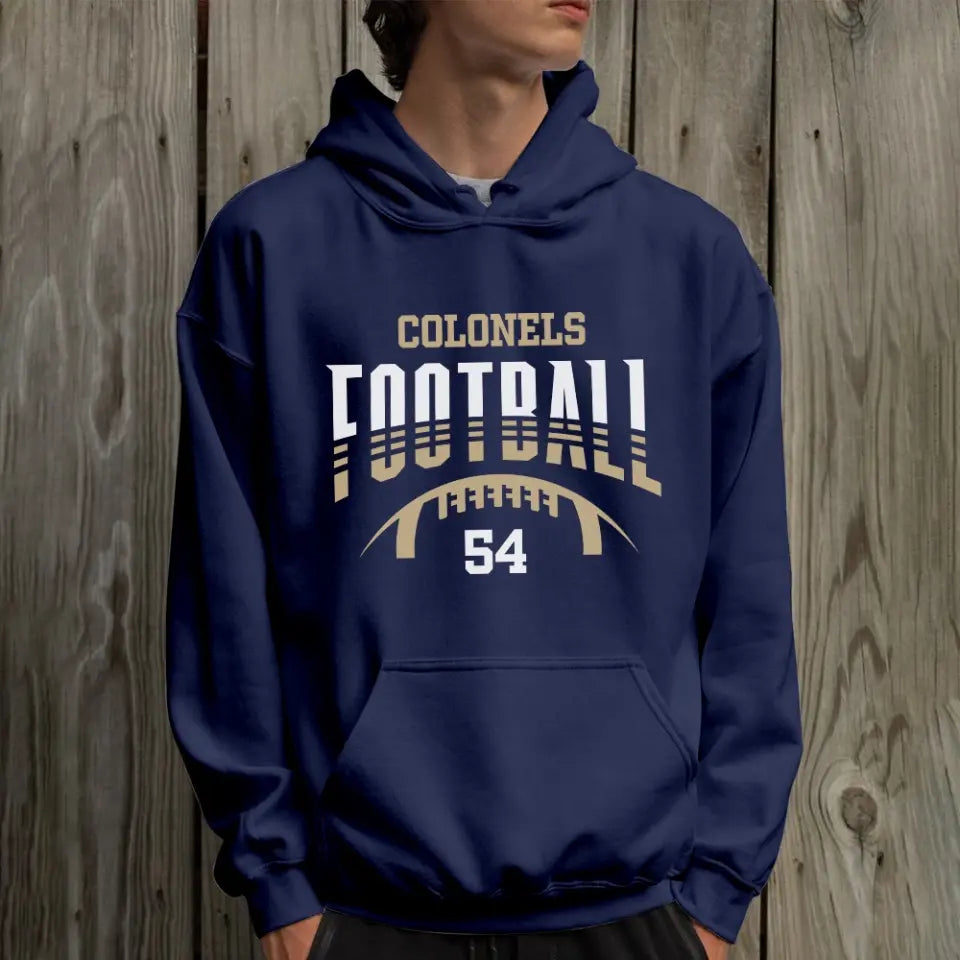 Football Hoodie Player Number Personalized Sports Hoodie