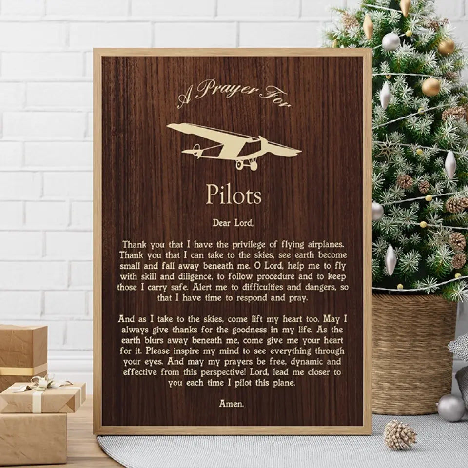 A Prayer For Pilots, Personalized Canvas Poster Wall Art Home Decor, Gift For Pilots | 309IHPLNCA1022