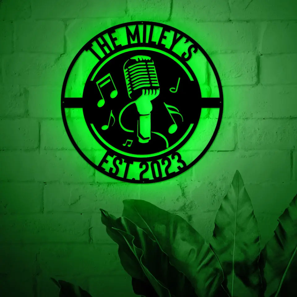 Music Audio Studio Custom Metal Sign Housewarming Gift For Musician