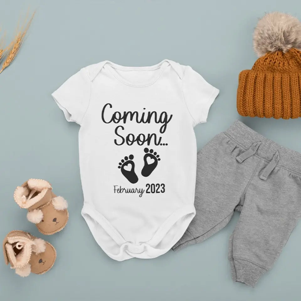 Pregnancy Announcement Onesie And Couple Tshirt Gift For New Parents