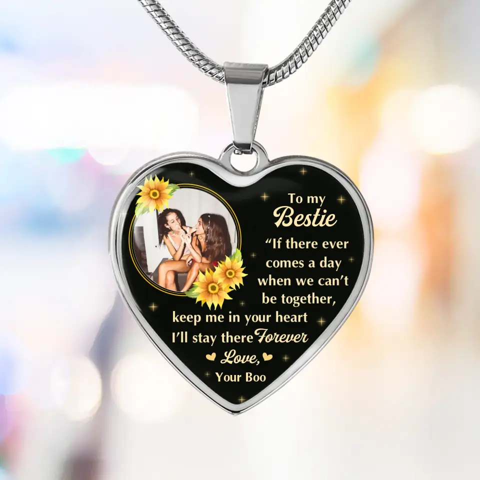To My Bestie A Birthday Message To A Friend Custom Necklace Keychain Gifts For Friends