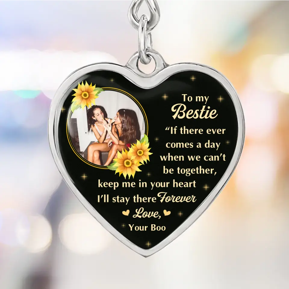 To My Bestie A Birthday Message To A Friend Custom Necklace Keychain Gifts For Friends
