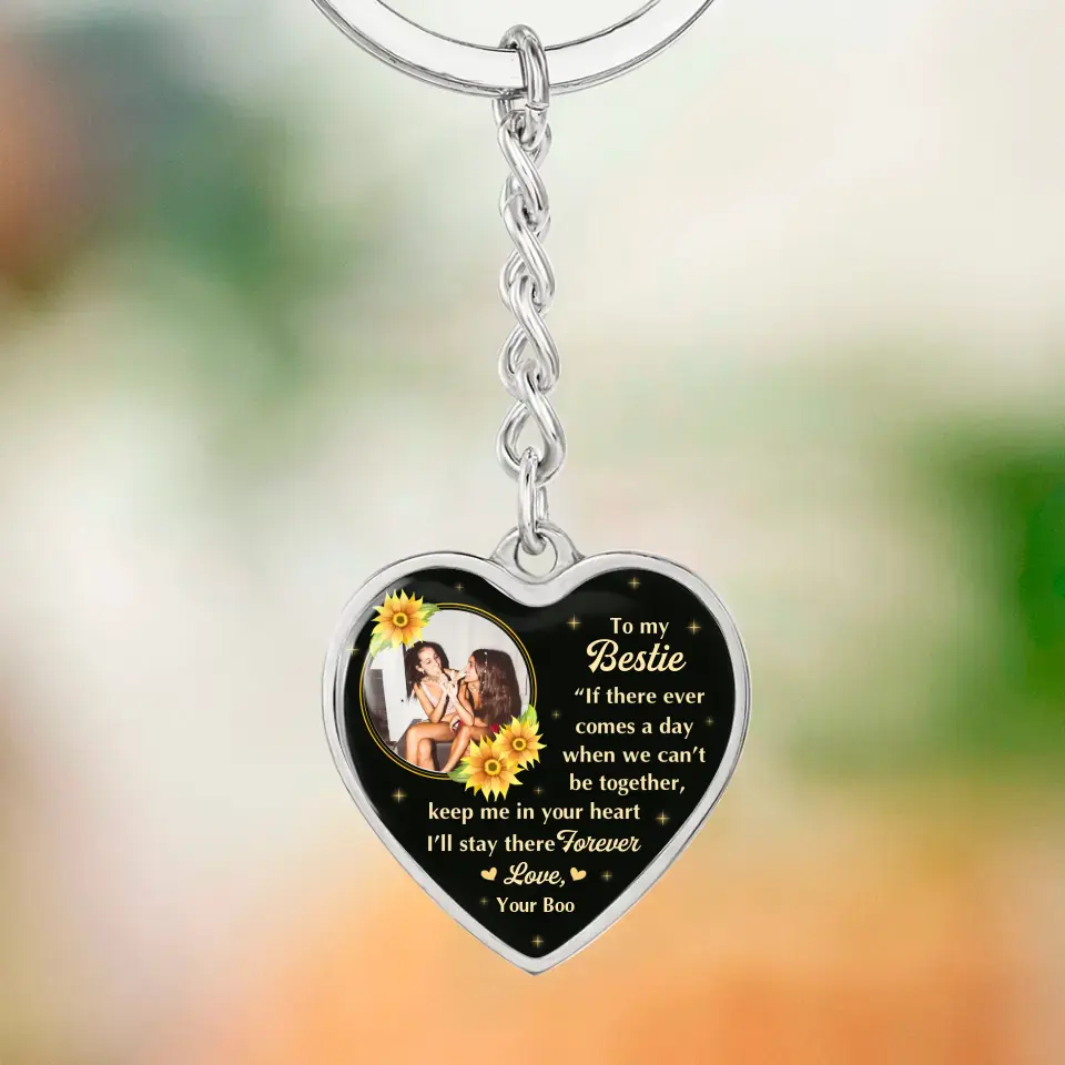 To My Bestie A Birthday Message To A Friend Custom Necklace Keychain Gifts For Friends