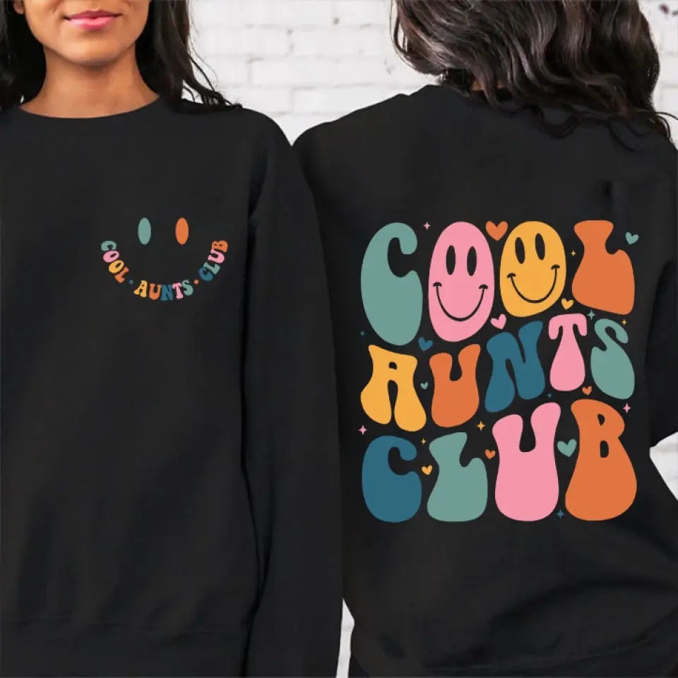 Cool Aunts Club Sweatshirt Birthday Gift For Aunts