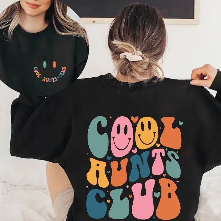 Cool Aunts Club Sweatshirt Birthday Gift For Aunts