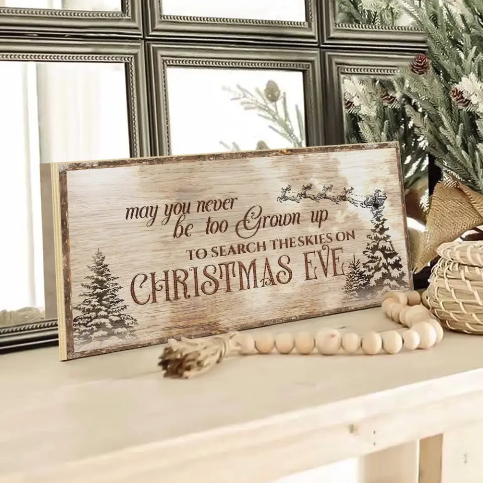 May You Never Be Too Grown Up To Search The Skies Personalized Key Holder Sign