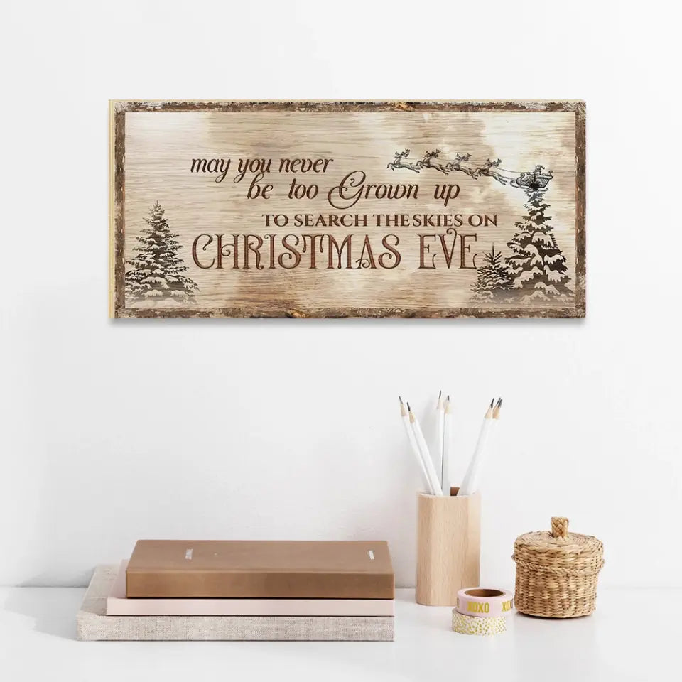 May You Never Be Too Grown Up To Search The Skies Personalized Key Holder Sign