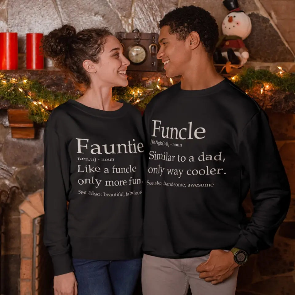 Funcle & Fauntie Sweatshirt, Matching Shirts, Uncle and Aunt, Christmas Gift | 310IHPLNTS1070
