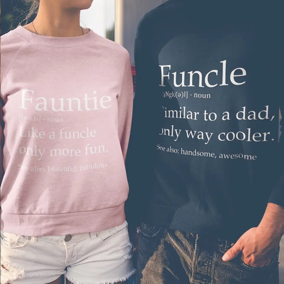 Funcle & Fauntie Sweatshirt, Matching Shirts, Uncle and Aunt, Christmas Gift | 310IHPLNTS1070