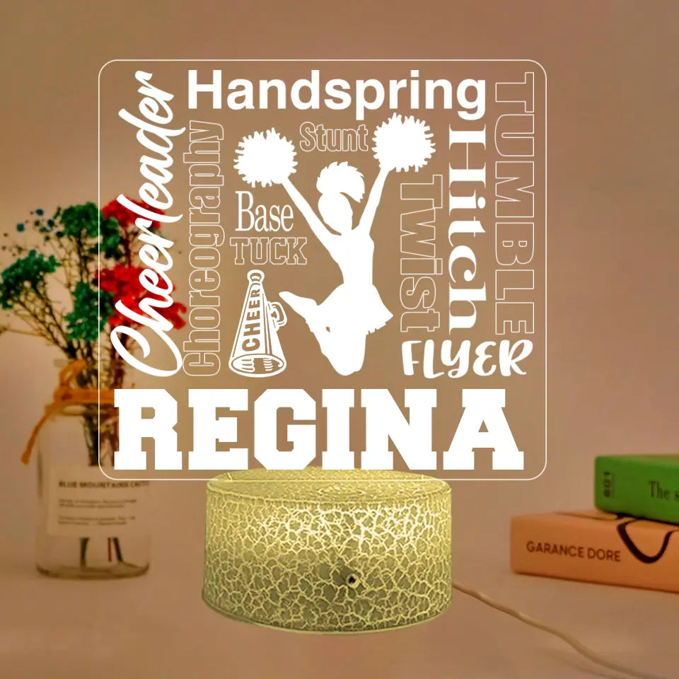 Hitch Handspring Stunt Cheerleader - 3D LED Light