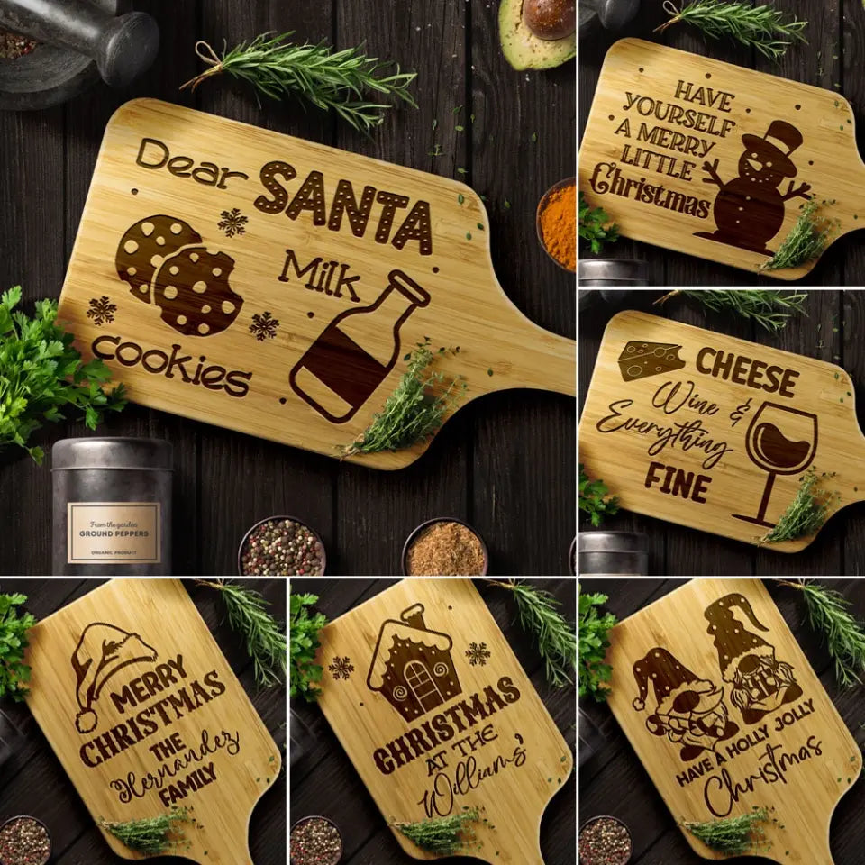 Have Yourself A Merry Little Christmas - Housewarming Gifts - Custom Wooden Cutting Board - Christmas Gift