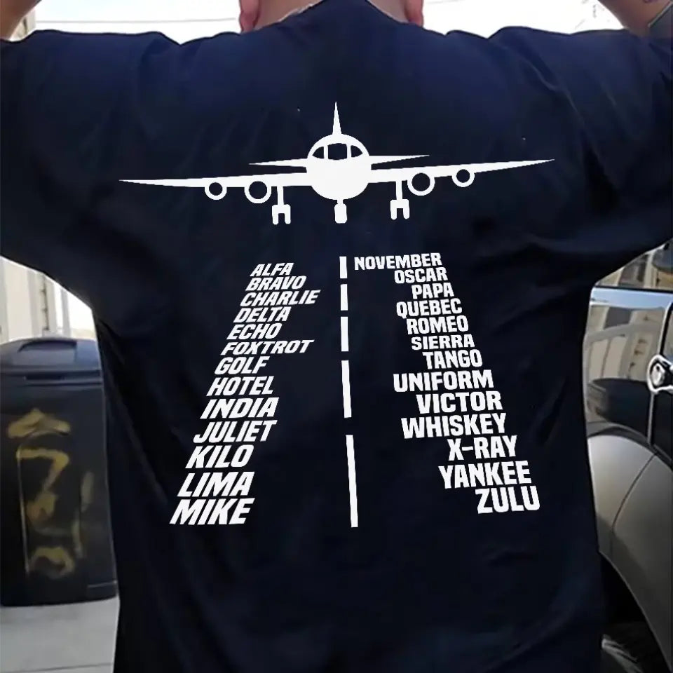 Alphabet Flying Pilot Shirt Gifts for Pilot