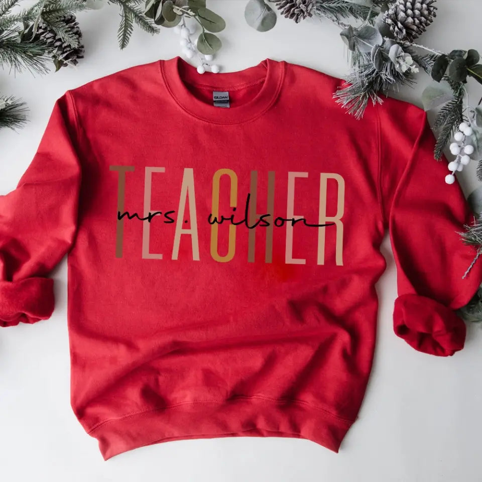 Teacher Life, Standard Crew Neck Sweatshirt, Gift For Teacher | 310IHPNPTS1122