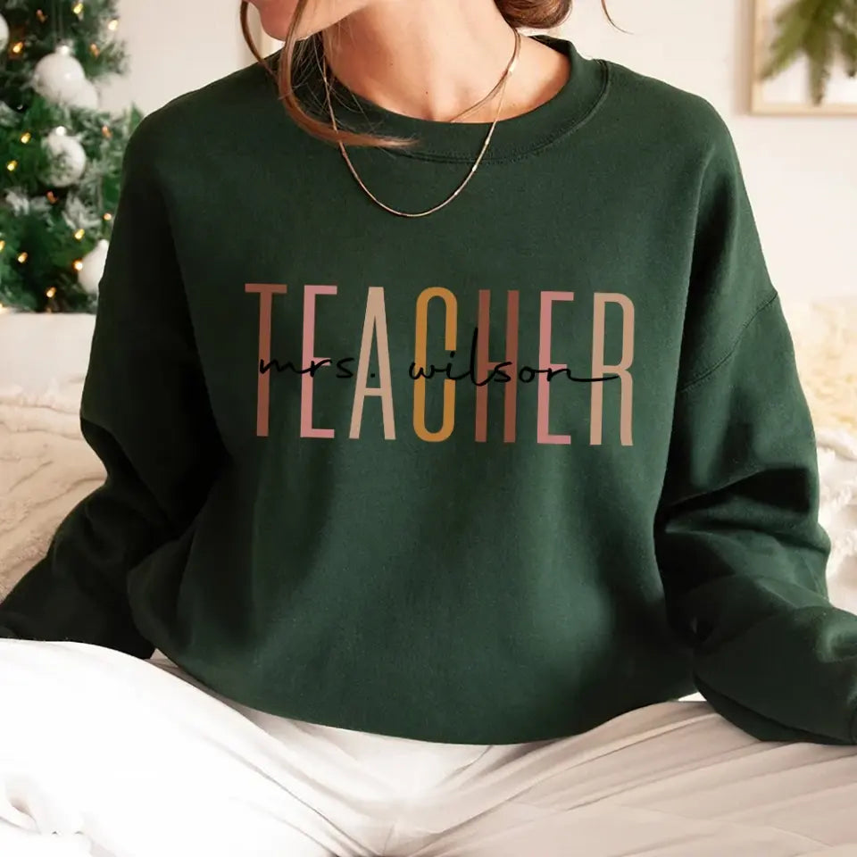 Teacher Life, Standard Crew Neck Sweatshirt, Gift For Teacher | 310IHPNPTS1122