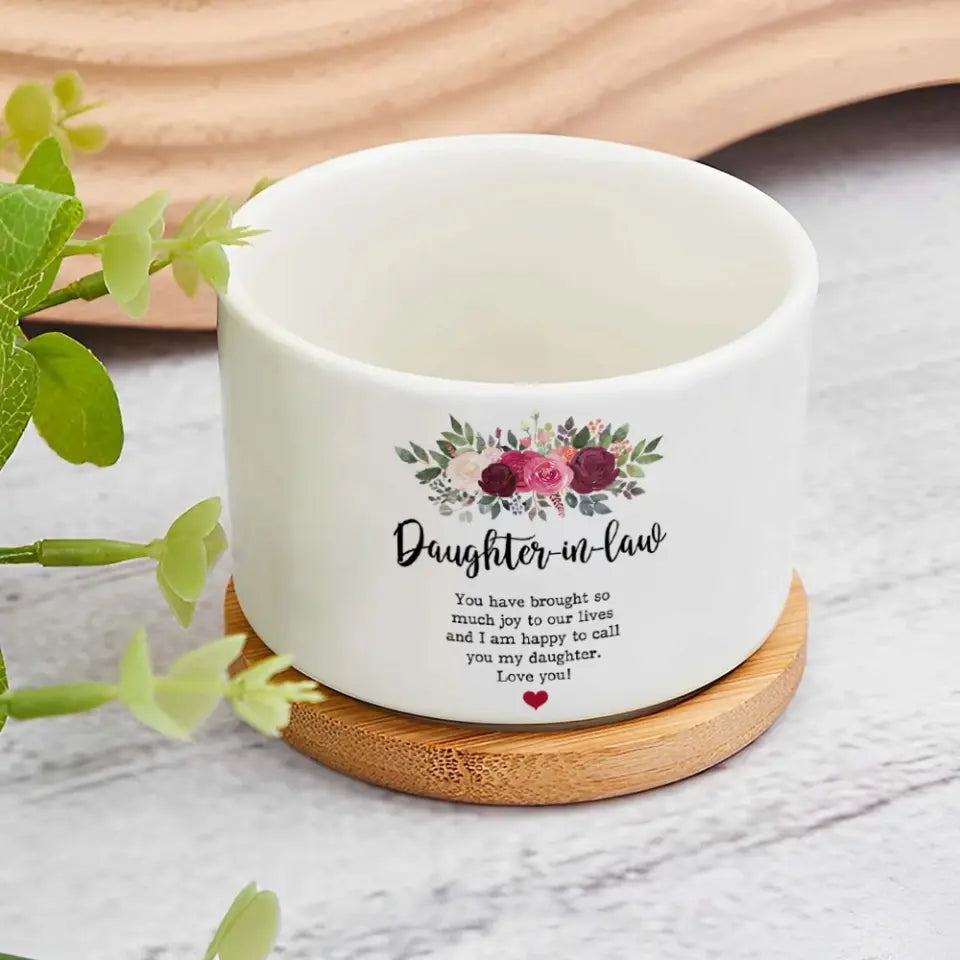 You Have Brought So Much Joy To Our Lives Personalized Ceramic Plant Pot