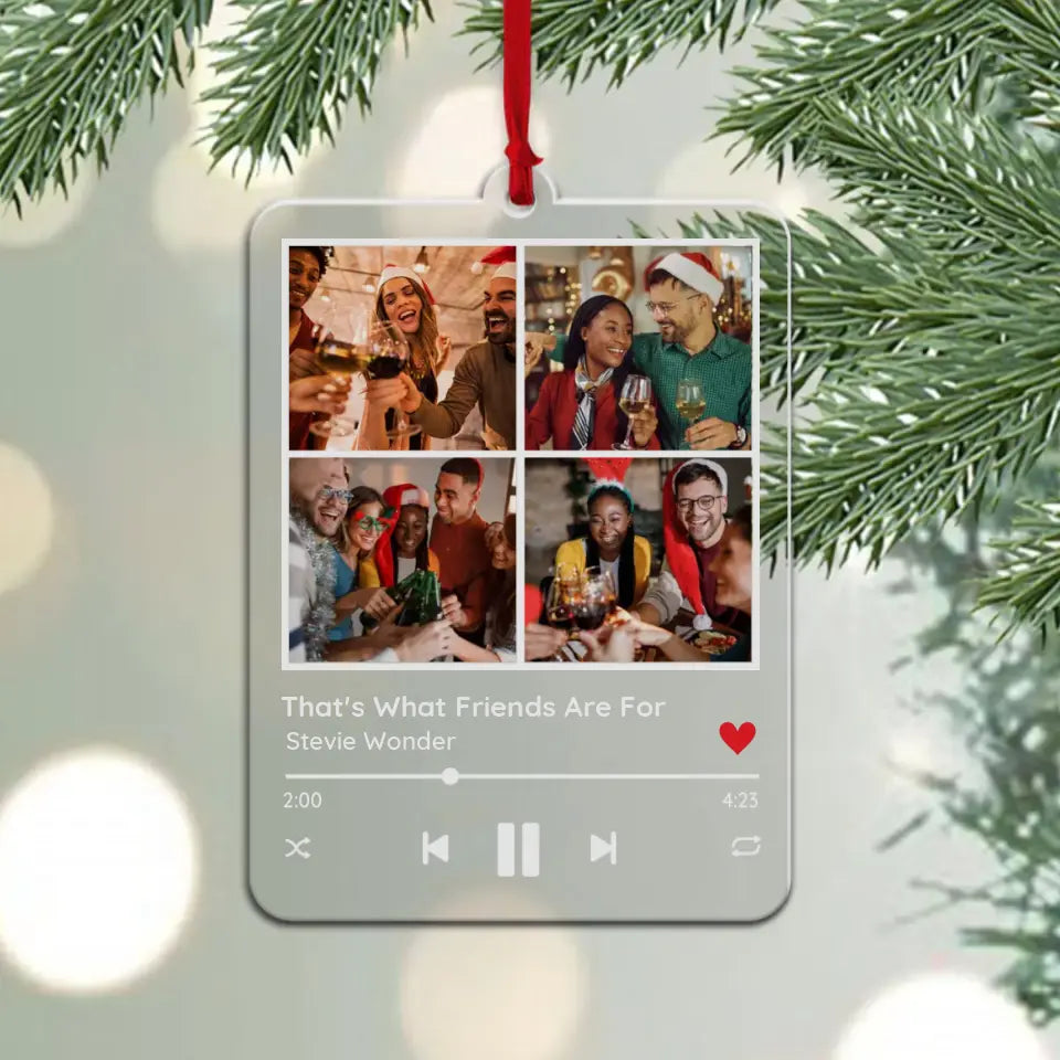 Melodies Of Joy, Customizable Acrylic Ornament Symphony, Xmas Gift For Friends Besties | 311IHPNPOR1145