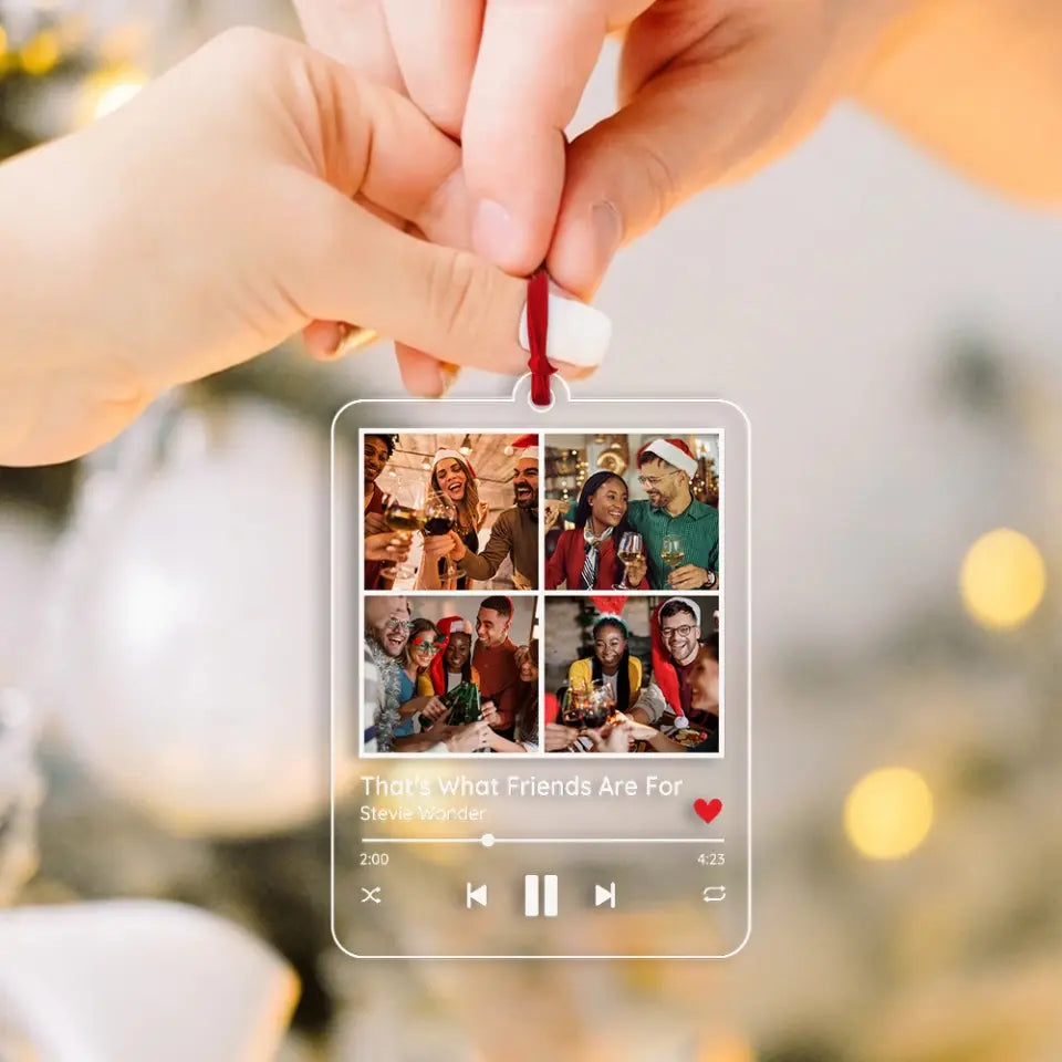 Melodies Of Joy, Customizable Acrylic Ornament Symphony, Xmas Gift For Friends Besties | 311IHPNPOR1145