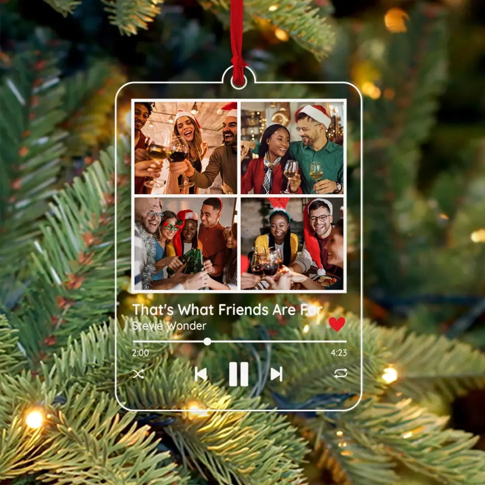 Melodies Of Joy, Customizable Acrylic Ornament Symphony, Xmas Gift For Friends Besties | 311IHPNPOR1145