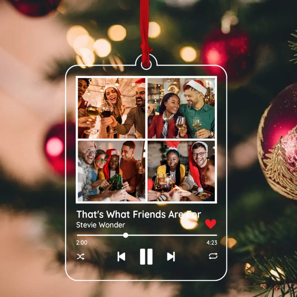 Melodies Of Joy, Customizable Acrylic Ornament Symphony, Xmas Gift For Friends Besties | 311IHPNPOR1145