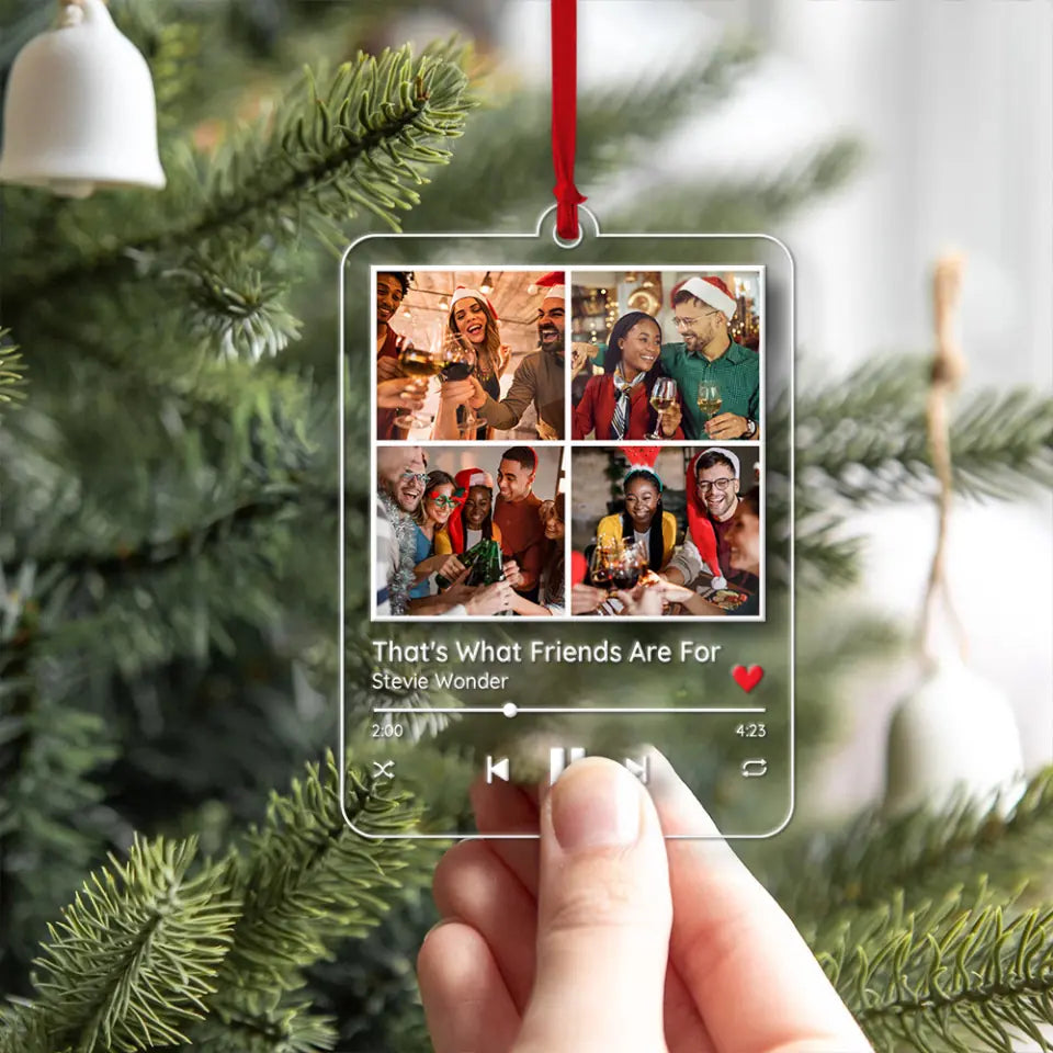 Melodies Of Joy, Customizable Acrylic Ornament Symphony, Xmas Gift For Friends Besties | 311IHPNPOR1145