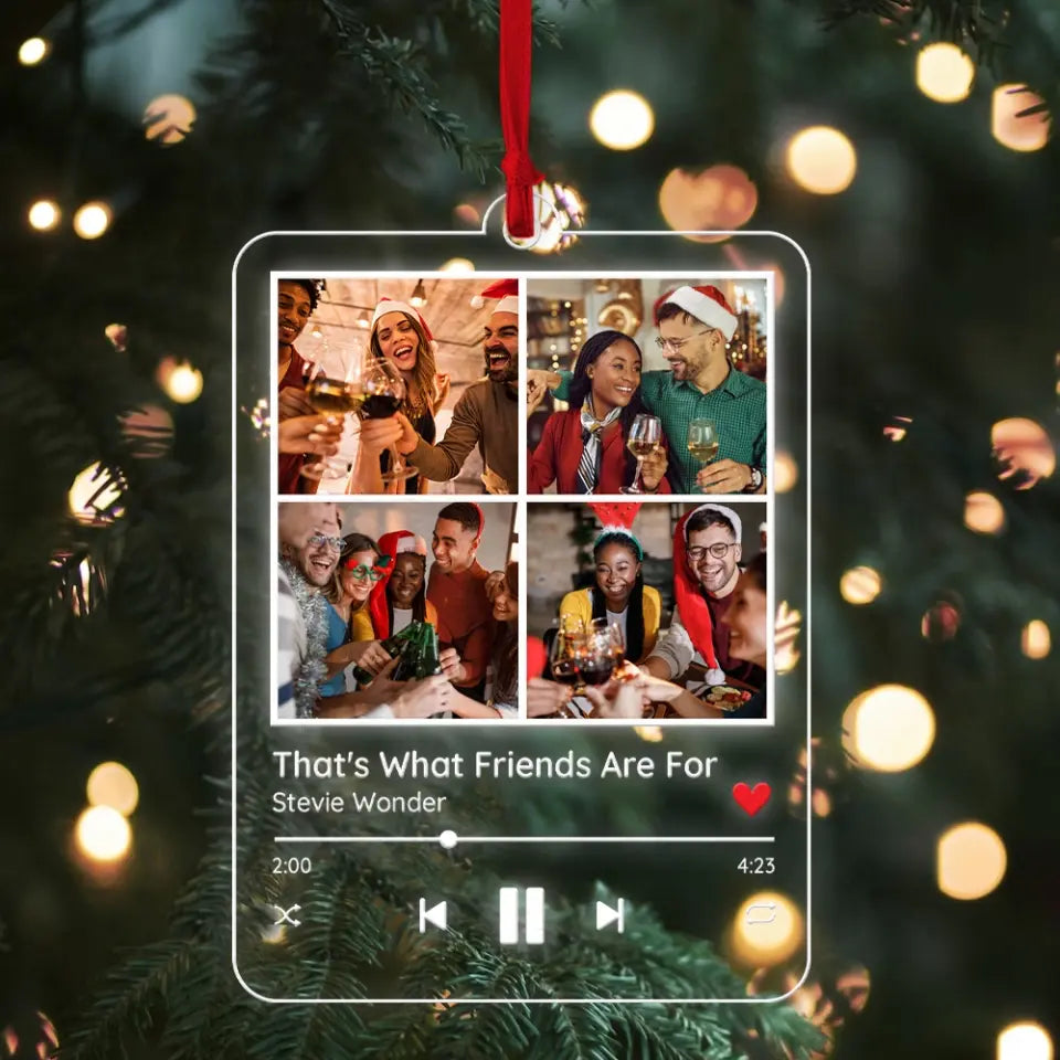 Melodies Of Joy, Customizable Acrylic Ornament Symphony, Xmas Gift For Friends Besties | 311IHPNPOR1145