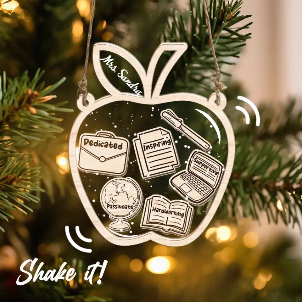 Teacher's Influence Custom Ornament Teacher Appreciation Gift