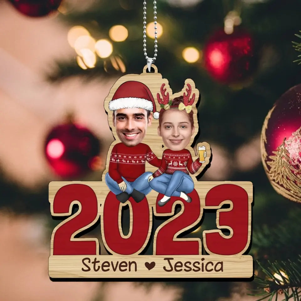 May Your Christmas Be Bright - Personalized Wooden Ornament