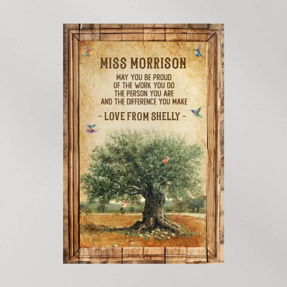 May You Be Proud Of Work You Do, Personalized Canvas Poster, Gift For Coworker Principal | 310IHPBNCA1118