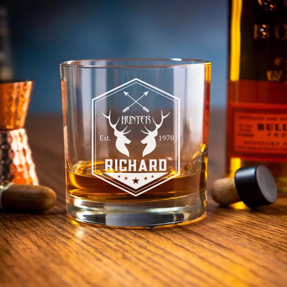 Deer Hunting - Personalized Glassware - Blass Bar - Gift for Hunting Lovers, Hunters
