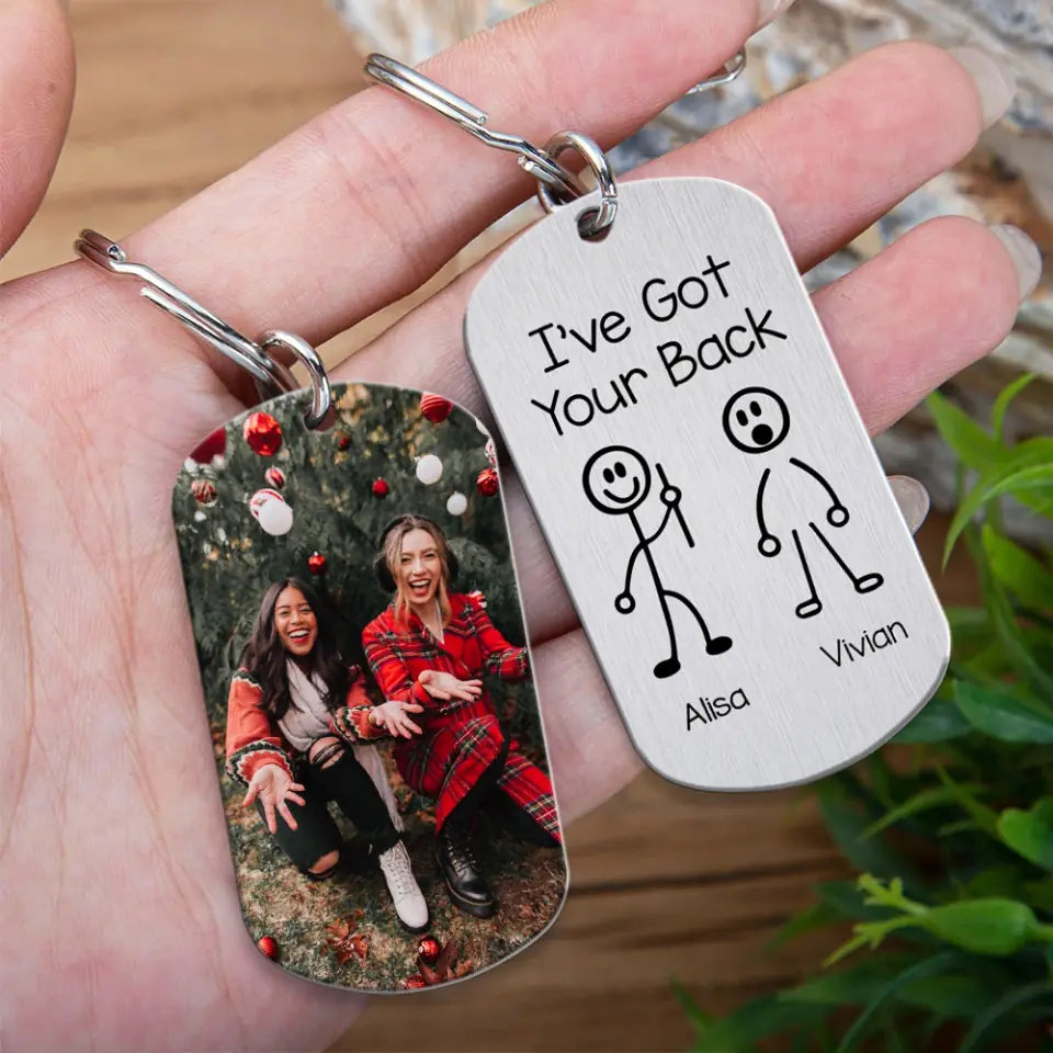 I've Got Your Back - Personalized Upload Photo Keychain