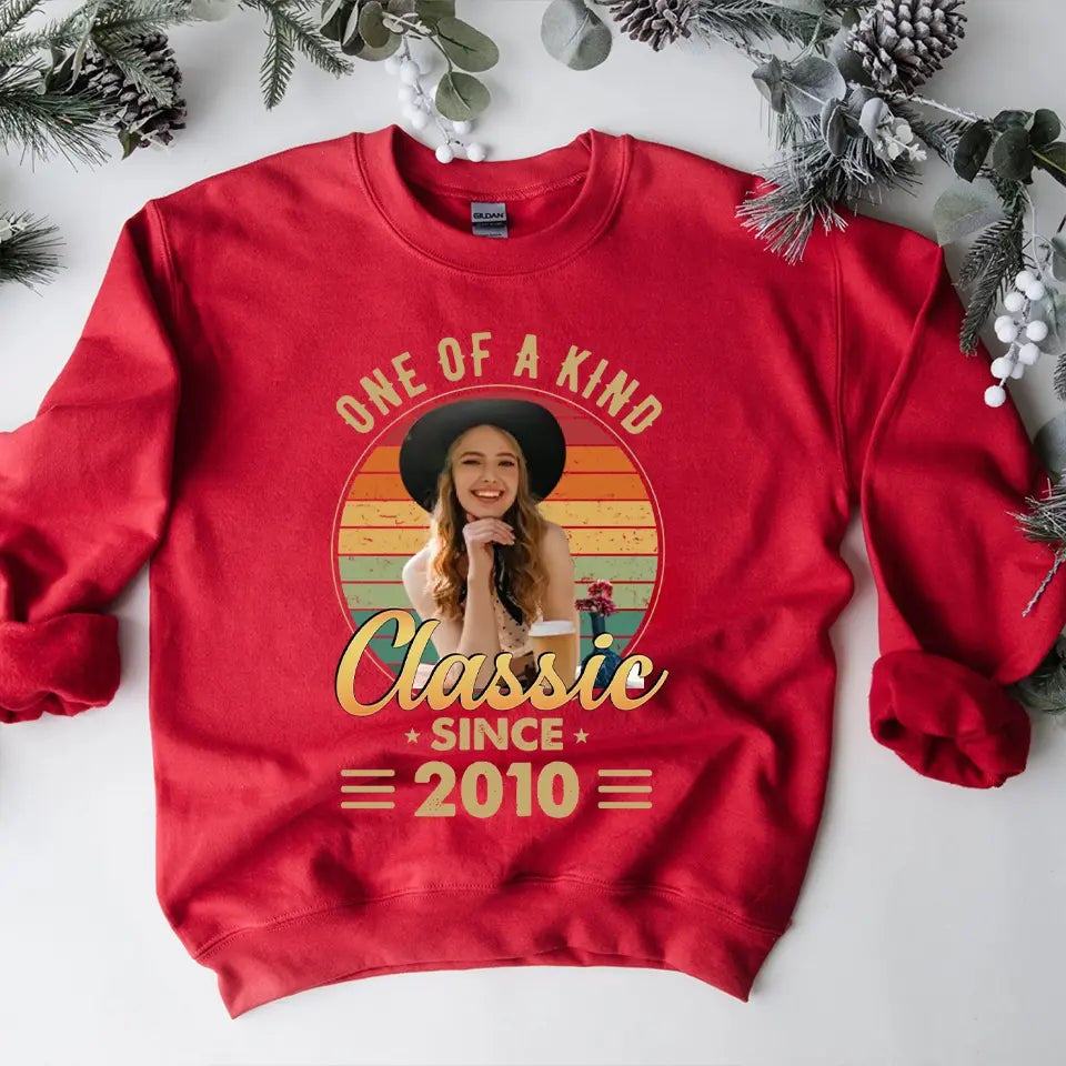 One Of A Kind - Vintage Retro Birthday Shirt - Upload Photo Birthday Gift | 303IHPNPTS129