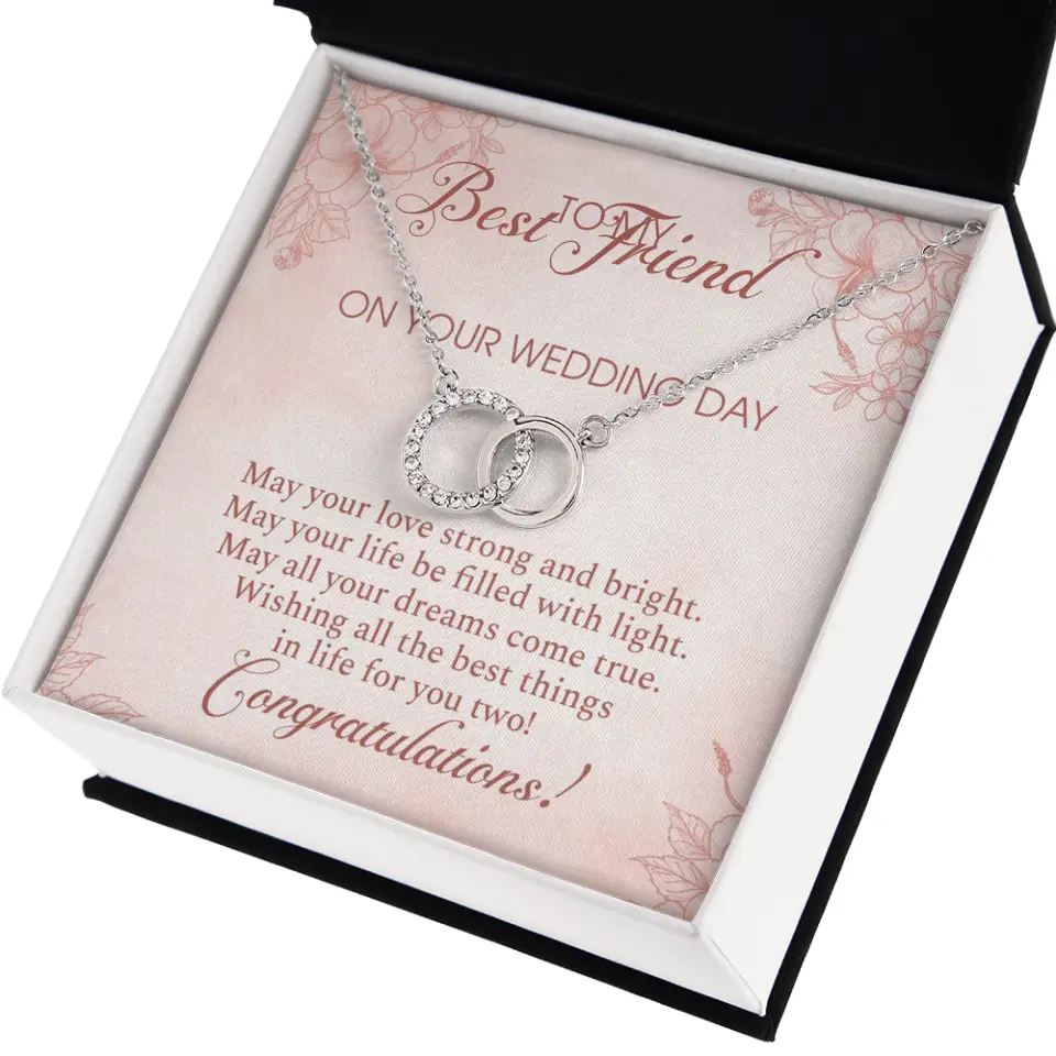 May Your Love Strong And Bright - Custom Name Necklace - Gift For Besties