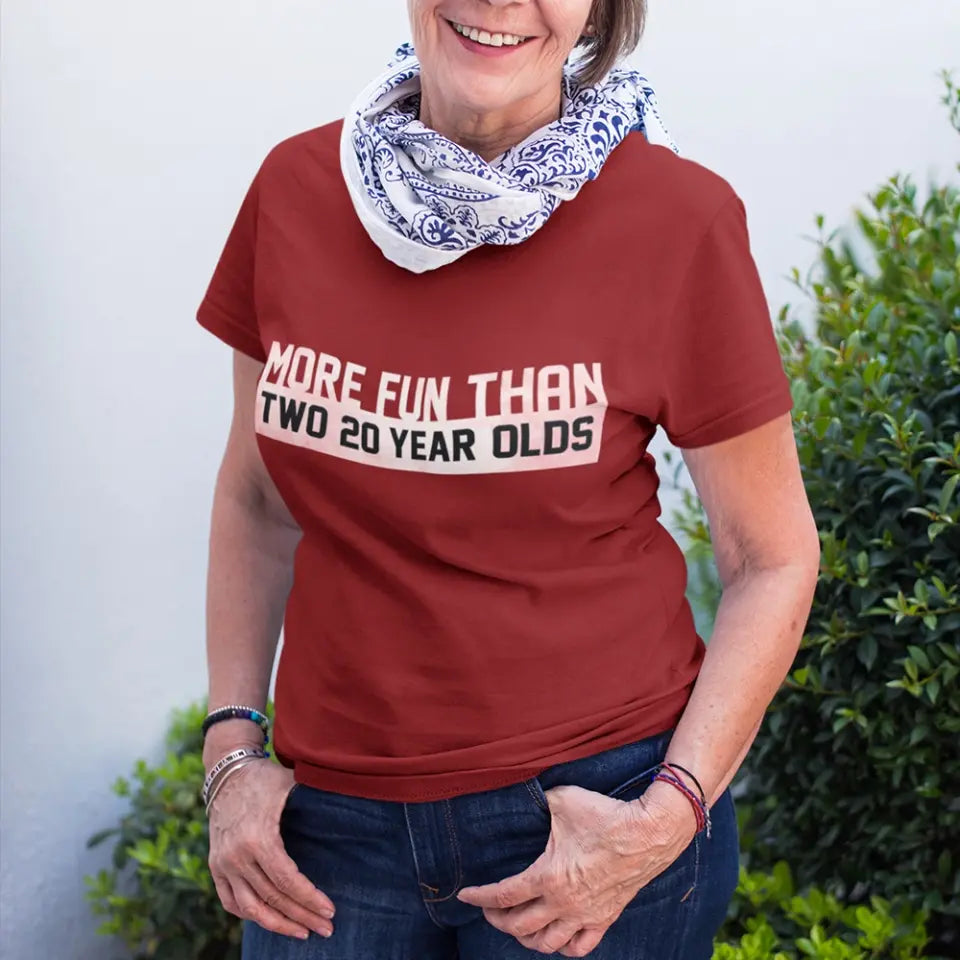 More Fun Than Year Olds - Custom Number Sweater T-Shirt - Best Birthday Gifts For Family | 212IHPVSSW576