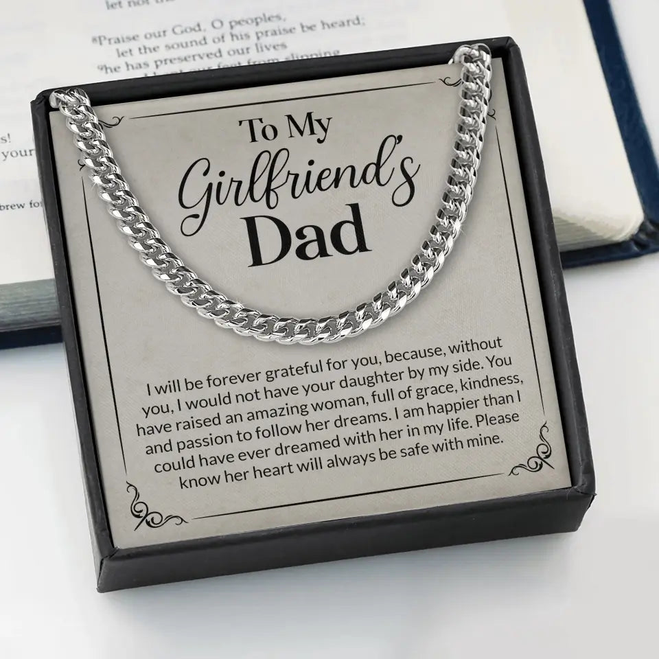 I Will Be Forever Grateful For You - Cuban Link Chain - Gift For Girlfriend's Dad