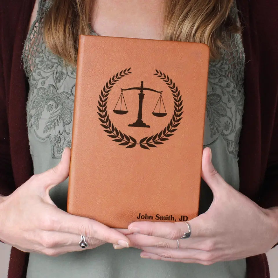 Lawyer's Log Personalized Leather Journal Gift For Lawyer