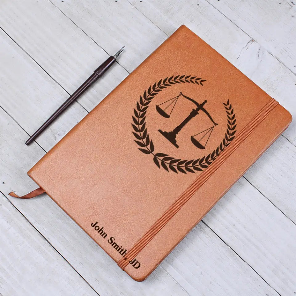 Lawyer's Log Personalized Leather Journal Gift For Lawyer
