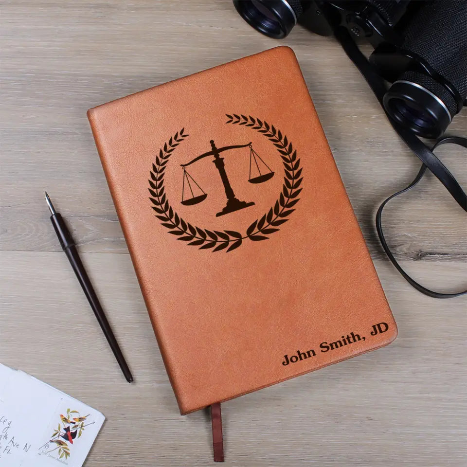 Lawyer's Log Personalized Leather Journal Gift For Lawyer