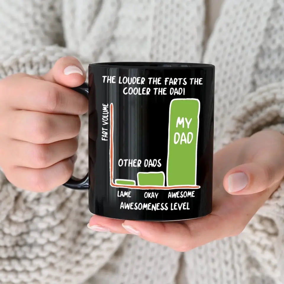 The Louder The Farts The Cooler The Dad White Mug Funny Father's Day Gifts