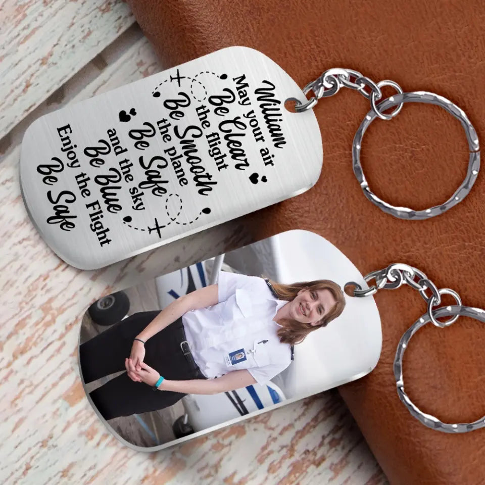 Enjoy The Flight Be Safe custom Metal Keychains Presents For Pilots